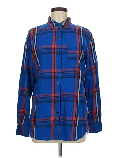 Pre-owned Old Navy Long Sleeve Button Down Shirt In Blue