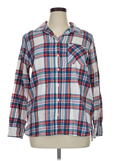 Pre-owned Old Navy Long Sleeve Button Down Shirt In Blue