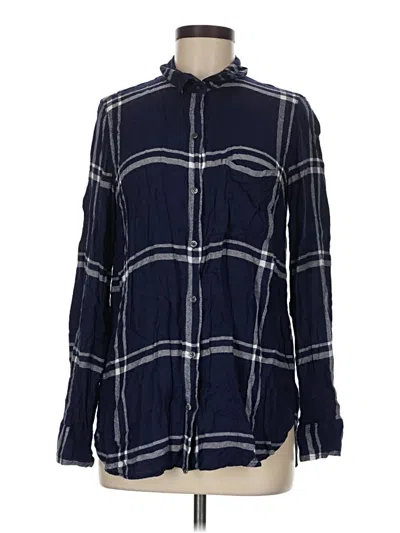 Pre-owned Old Navy Long Sleeve Button Down Shirt In Blue