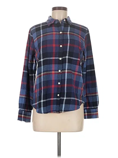 Pre-owned Old Navy Long Sleeve Button Down Shirt In Blue