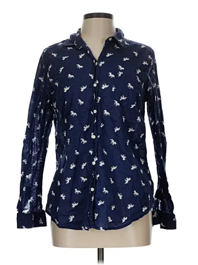 Pre-owned Old Navy Long Sleeve Button Down Shirt In Blue