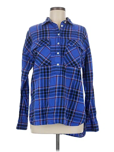 Pre-owned Old Navy Long Sleeve Button Down Shirt In Blue