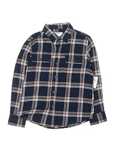 Old Navy Kids' Long Sleeve Button Down Shirt In Blue
