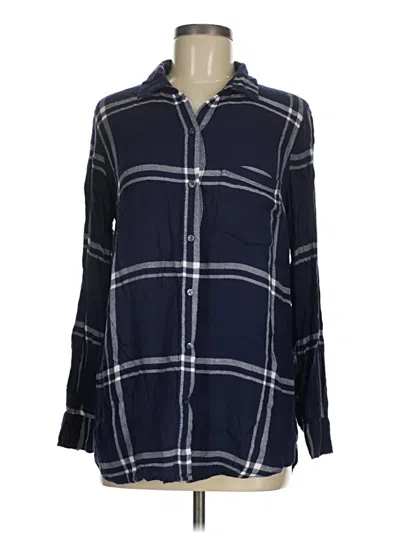 Pre-owned Old Navy Long Sleeve Button Down Shirt In Blue