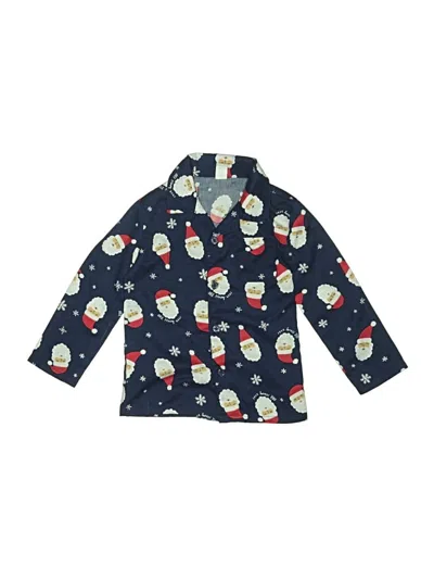Pre-owned Old Navy Kids' Long Sleeve Button Down Shirt In Blue