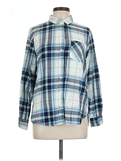Pre-owned Old Navy Long Sleeve Button Down Shirt In Blue