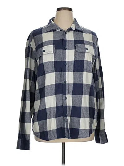 Pre-owned Old Navy Long Sleeve Button Down Shirt In Blue