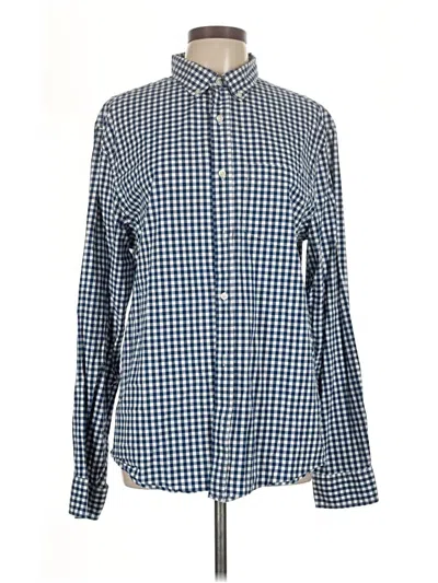 Pre-owned Old Navy Long Sleeve Button Down Shirt In Blue