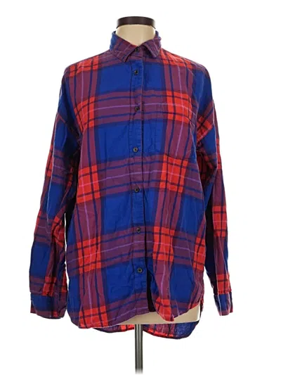 Pre-owned Old Navy Long Sleeve Button Down Shirt In Blue