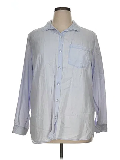 Pre-owned Old Navy Long Sleeve Button Down Shirt In Blue