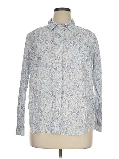 Pre-owned Old Navy Long Sleeve Button Down Shirt In Blue