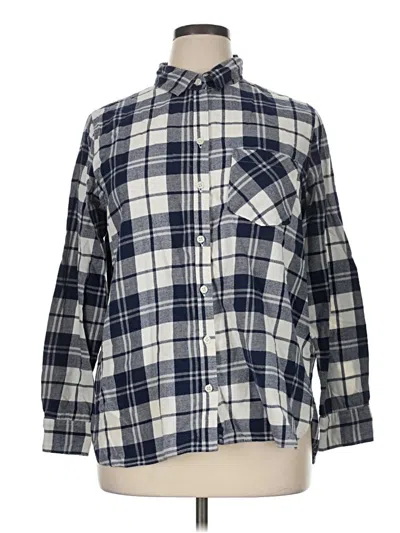 Pre-owned Old Navy Long Sleeve Button Down Shirt In Blue
