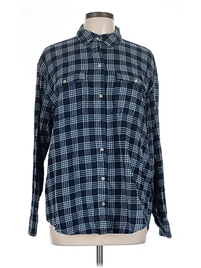 Pre-owned Old Navy Long Sleeve Button Down Shirt In Blue