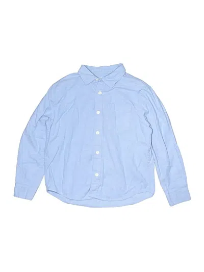 Pre-owned Old Navy Kids' Long Sleeve Button Down Shirt In Blue