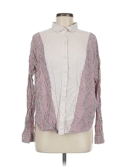 Pre-owned Old Navy Long Sleeve Button Down Shirt In Burgundy