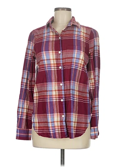 Pre-owned Old Navy Long Sleeve Button Down Shirt In Burgundy