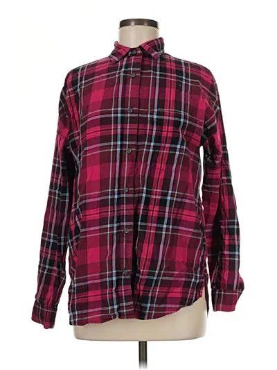 Pre-owned Old Navy Long Sleeve Button Down Shirt In Burgundy