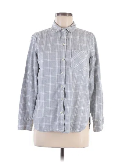 Pre-owned Old Navy Long Sleeve Button Down Shirt In Gray