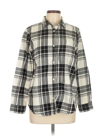 Pre-owned Old Navy Long Sleeve Button Down Shirt In Gray