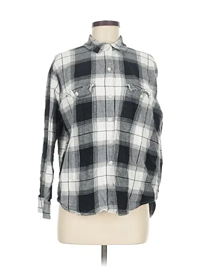 Pre-owned Old Navy Long Sleeve Button Down Shirt In Gray