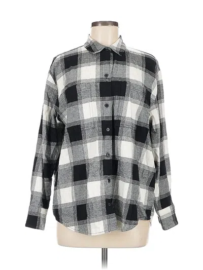 Pre-owned Old Navy Long Sleeve Button Down Shirt In Gray