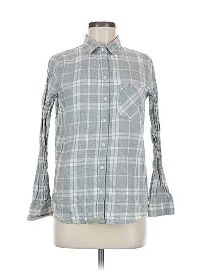 Pre-owned Old Navy Long Sleeve Button Down Shirt In Gray