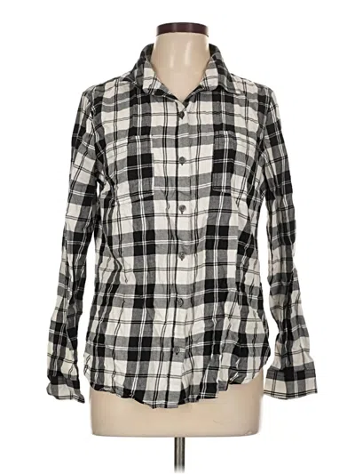 Pre-owned Old Navy Long Sleeve Button Down Shirt In Gray