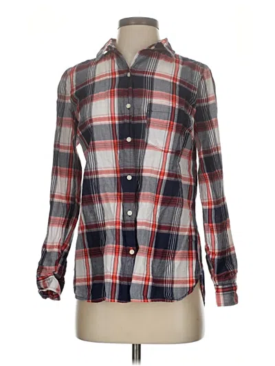 Pre-owned Old Navy Long Sleeve Button Down Shirt In Gray