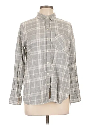 Pre-owned Old Navy Long Sleeve Button Down Shirt In Gray