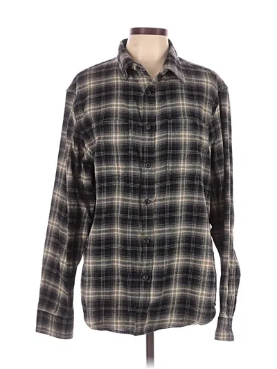 Pre-owned Old Navy Long Sleeve Button Down Shirt In Gray