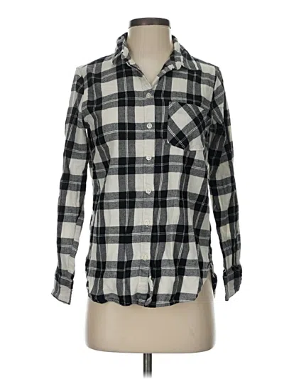 Pre-owned Old Navy Long Sleeve Button Down Shirt In Gray