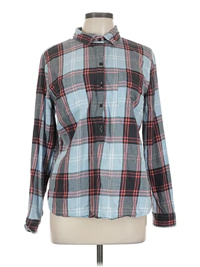 Pre-owned Old Navy Long Sleeve Button Down Shirt In Gray