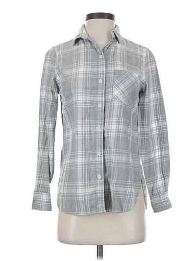 Pre-owned Old Navy Long Sleeve Button Down Shirt In Gray