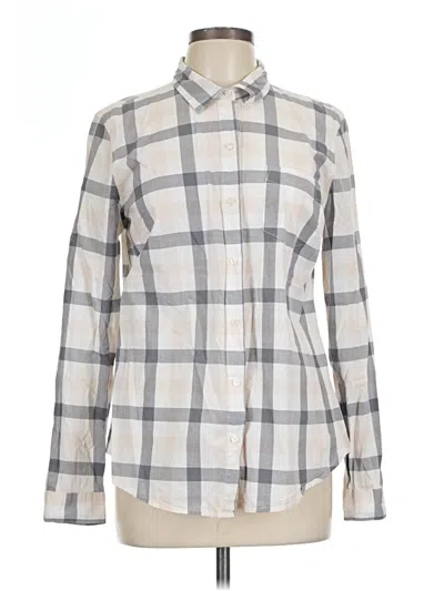 Pre-owned Old Navy Long Sleeve Button Down Shirt In Gray