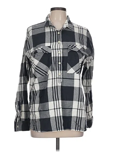 Pre-owned Old Navy Long Sleeve Button Down Shirt In Gray