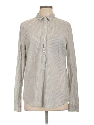Pre-owned Old Navy Long Sleeve Button Down Shirt In Gray