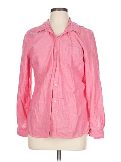 Pre-owned Old Navy Long Sleeve Button Down Shirt In Pink