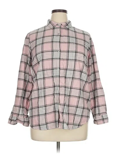 Pre-owned Old Navy Long Sleeve Button Down Shirt In Pink