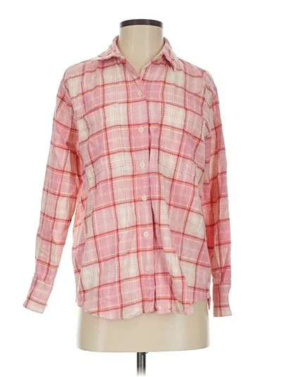 Pre-owned Old Navy Long Sleeve Button Down Shirt In Pink