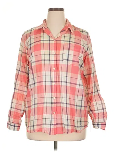 Pre-owned Old Navy Long Sleeve Button Down Shirt In Pink