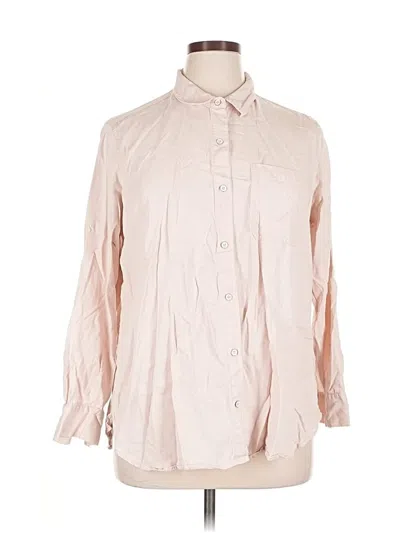 Pre-owned Old Navy Long Sleeve Button Down Shirt In Pink