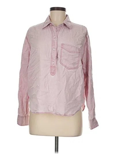 Pre-owned Old Navy Long Sleeve Button Down Shirt In Pink