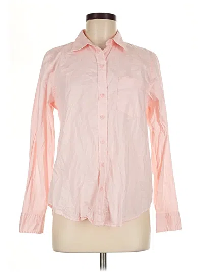 Pre-owned Old Navy Long Sleeve Button Down Shirt In Pink