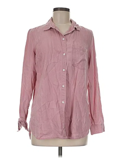 Pre-owned Old Navy Long Sleeve Button Down Shirt In Pink