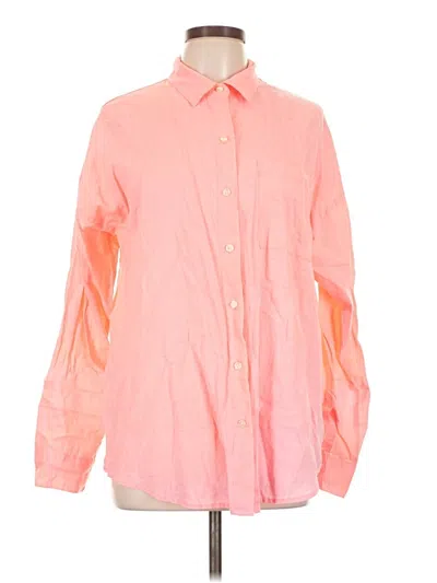 Pre-owned Old Navy Long Sleeve Button Down Shirt In Pink