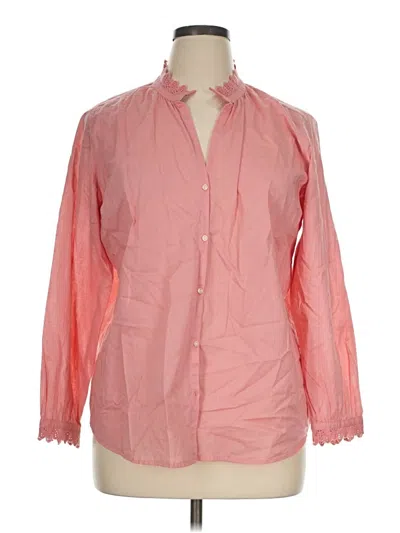 Pre-owned Old Navy Long Sleeve Button Down Shirt In Pink