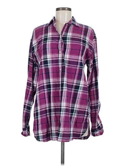 Pre-owned Old Navy Long Sleeve Button Down Shirt In Purple
