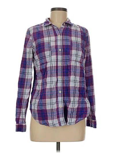 Pre-owned Old Navy Long Sleeve Button Down Shirt In Purple