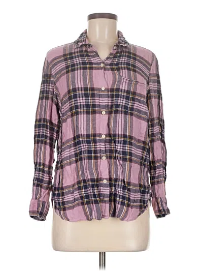 Pre-owned Old Navy Long Sleeve Button Down Shirt In Purple