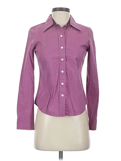 Pre-owned Old Navy Long Sleeve Button Down Shirt In Purple